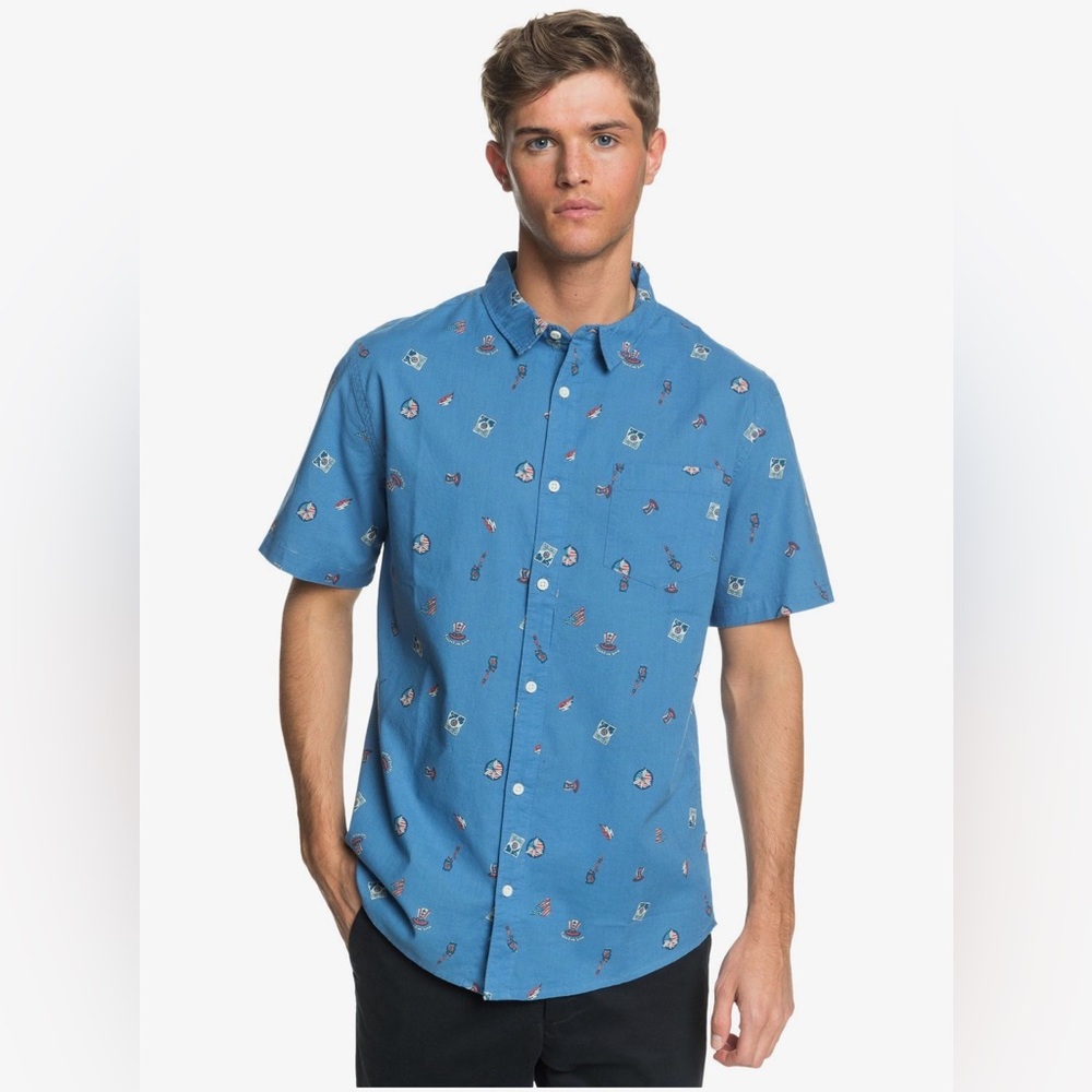 Quicksilver 4th of July Short Sleeve Shirt